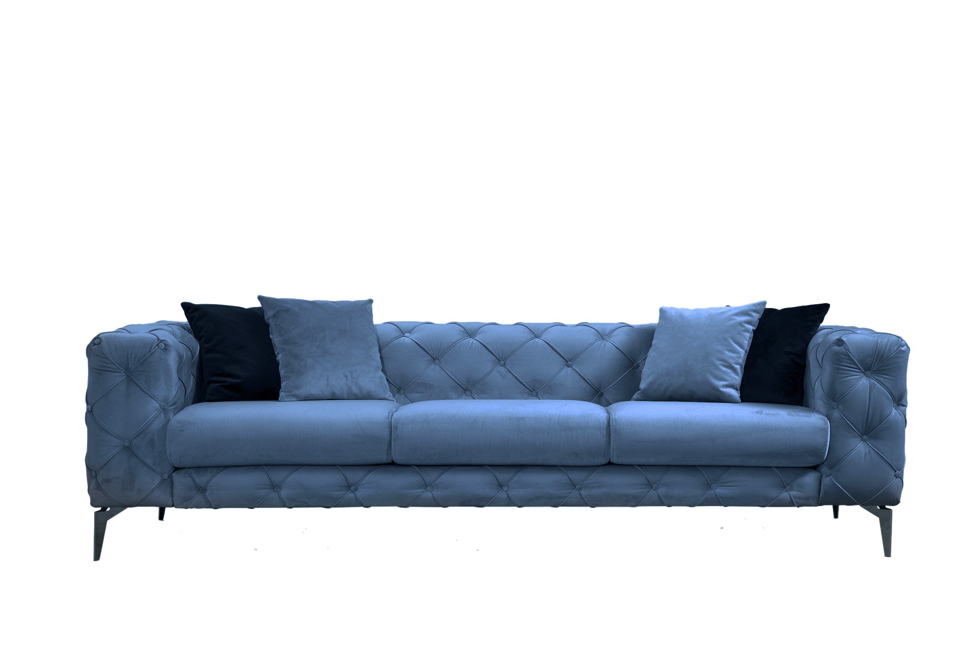 Erleben Sie stilvollen Luxus mit dem Como 3-Sitzer-Sofa in Blau von Atelier Del Sofa. Ideal für elegantes Wohnen und höchsten Komfort!