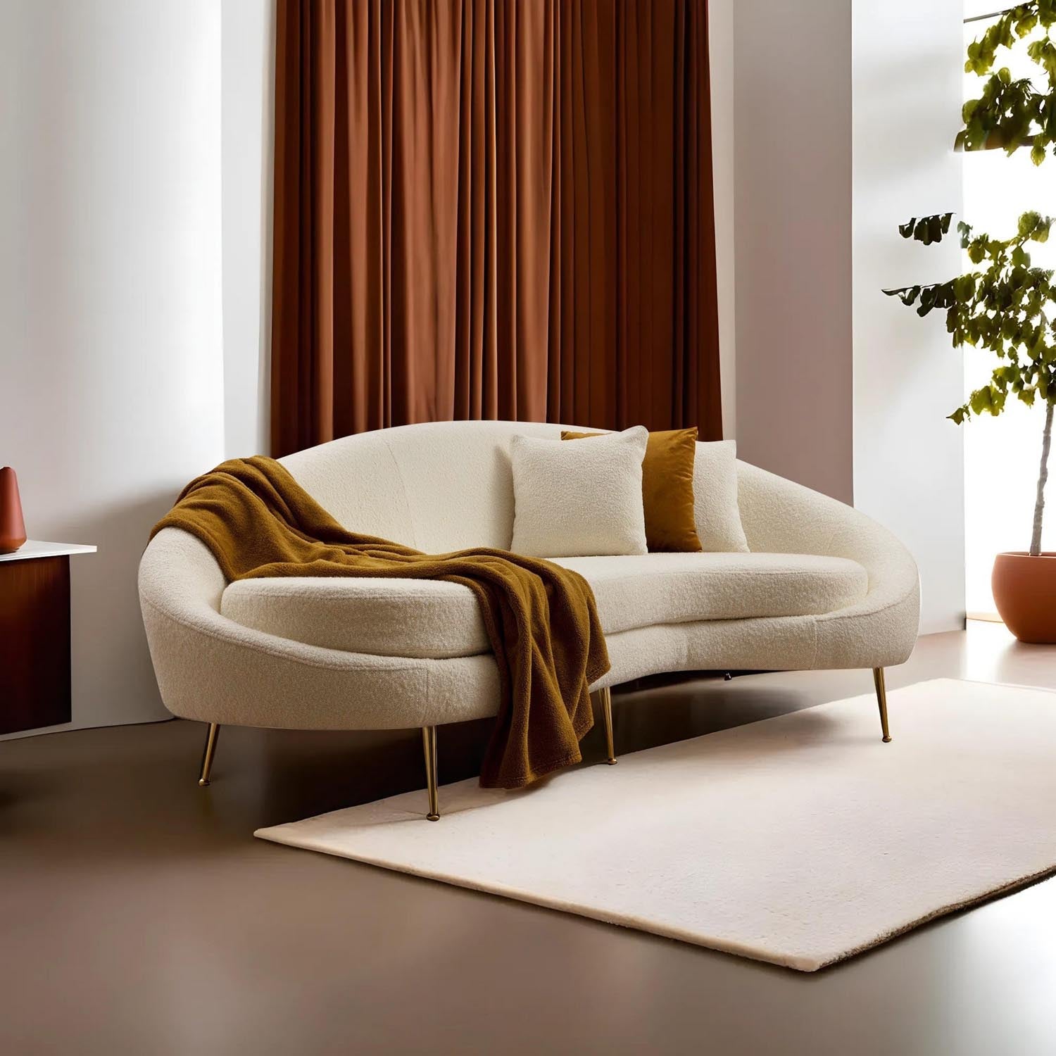Erleben Sie das Eses 3er Sofa in Sahne von Atelier Del Sofa – stilvolles Design trifft auf unvergleichlichen Komfort für Ihr Wohnambiente.