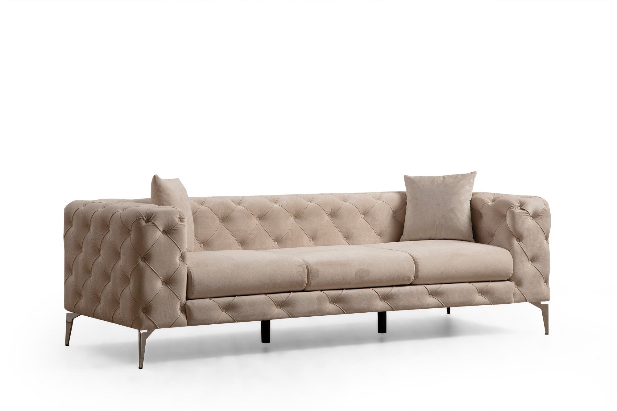 Entdecken Sie das Como - Ecru Sofa von Atelier Del Sofa: Luxuriöser Komfort und modernes Design für Ihr Zuhause. Ideal für stilvolle Entspannung!