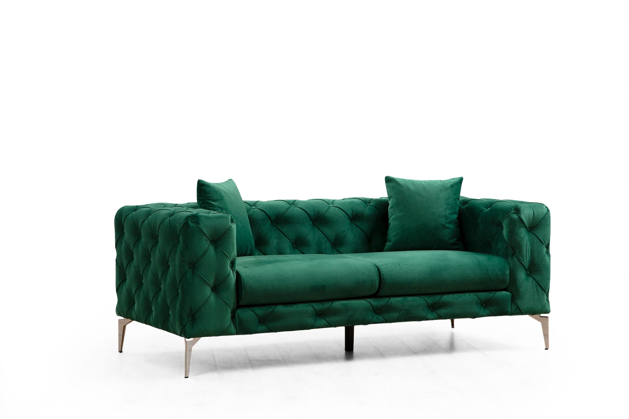 Como - Green in Grün präsentiert im Onlineshop von KAQTU Design AG. 2er Sofa ist von Atelier Del Sofa