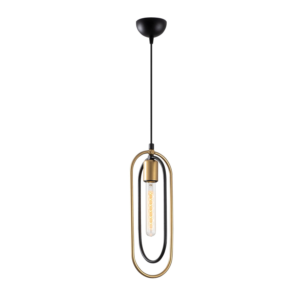 Cerco Pendellampe - Schwarz Gold in Schwarz Gold präsentiert im Onlineshop von KAQTU Design AG. Pendelleuchte ist von Opviq