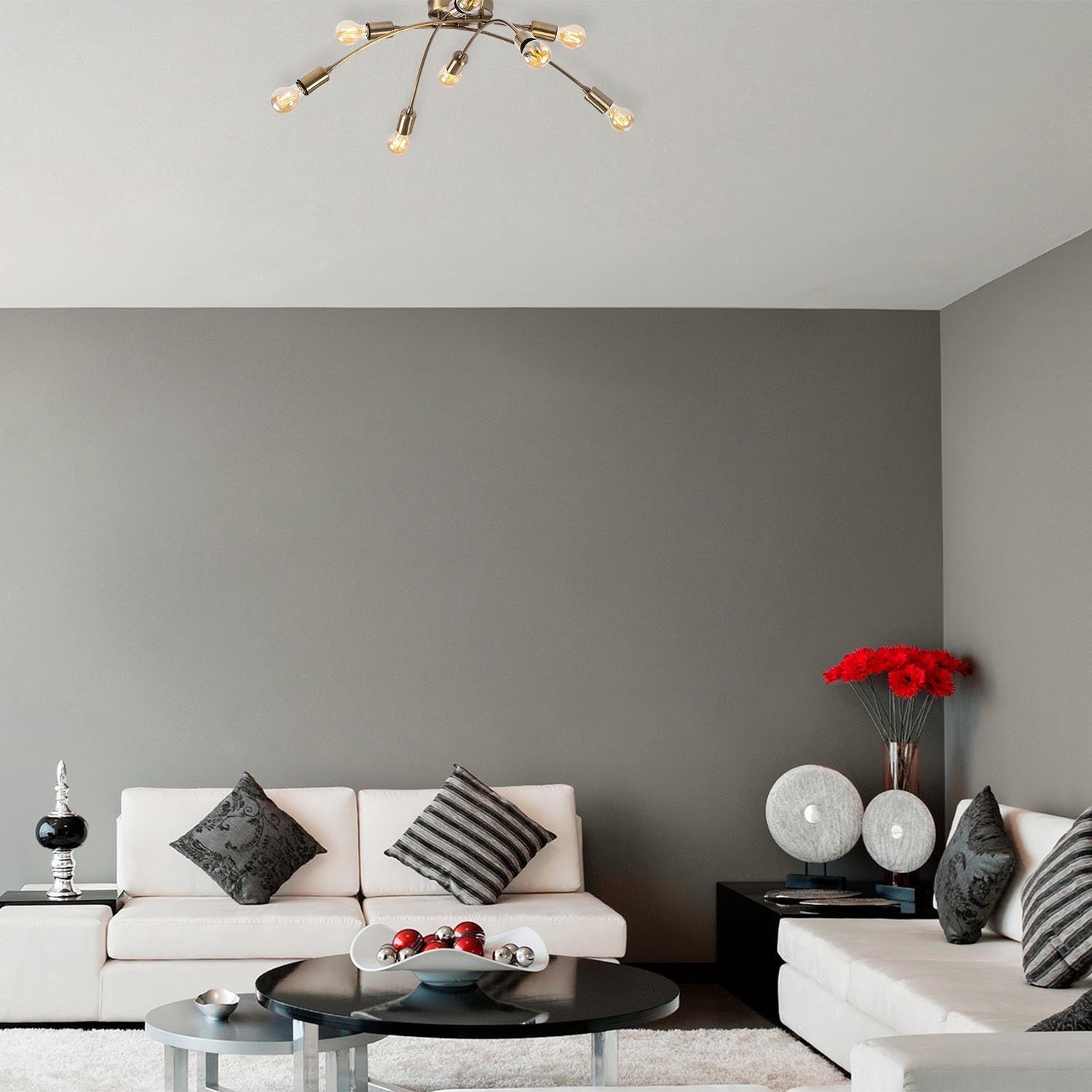 Entdecken Sie die elegante Banana Deckenleuchte von Opviq. Diese Vintage-Leuchte verleiht jedem Raum einen Hauch von Glamour und Stil.