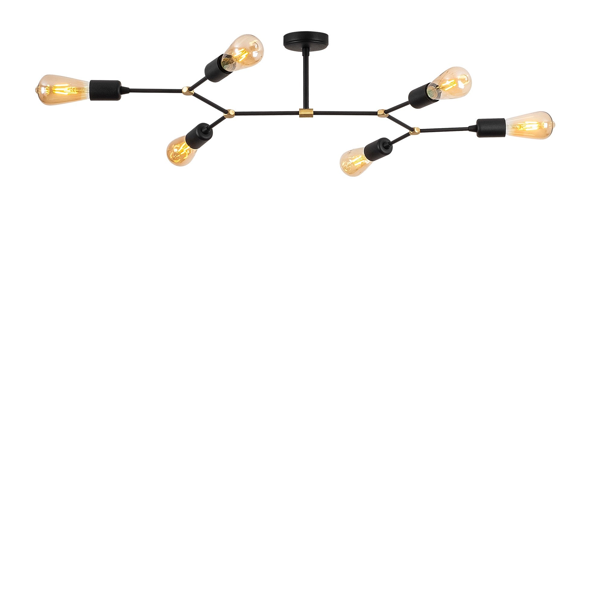 Erleben Sie die Sparrow Deckenleuchte in Schwarz von Opviq – ein modernes Meisterwerk, das Eleganz und Stil in Ihr Zuhause bringt.