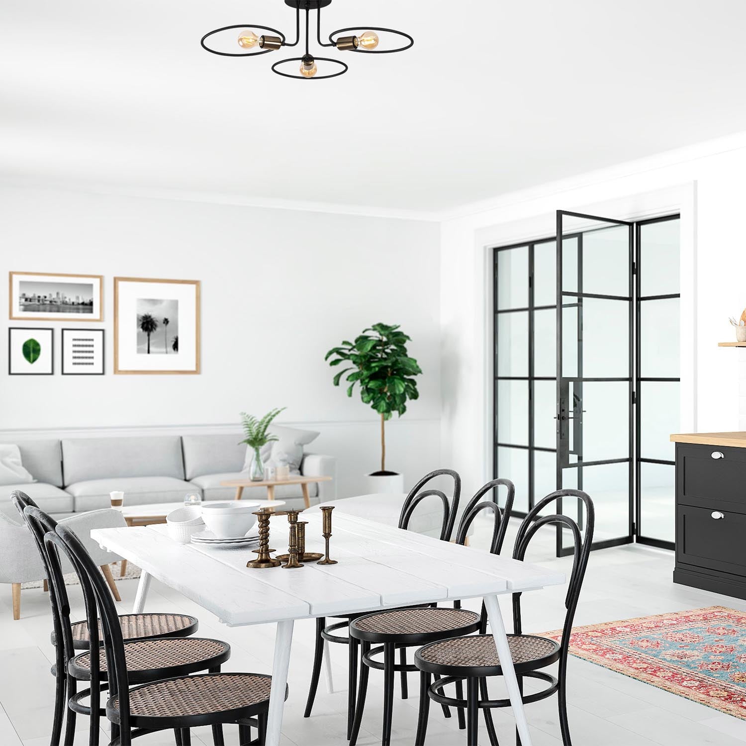 Entdecken Sie die elegante Circle Pendelleuchte in Schwarz von Opviq. Perfekt für stilvolle Akzente und stimmungsvolle Beleuchtung in jedem Raum.