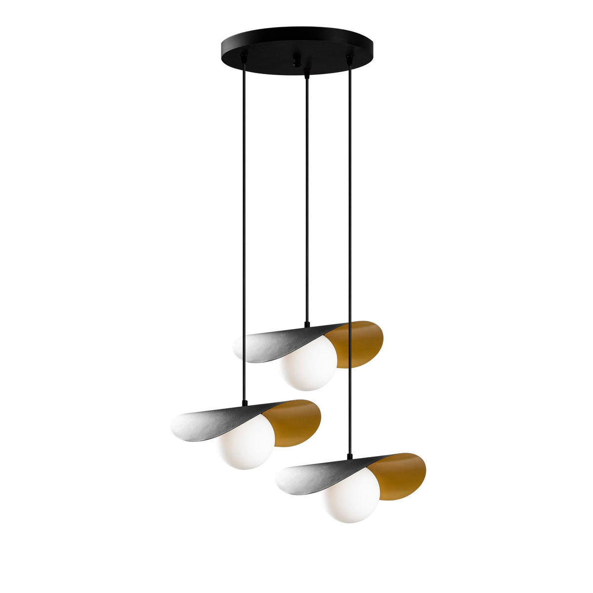 Vatoz Pendellampe - Schwarz in Schwarz präsentiert im Onlineshop von KAQTU Design AG. Pendelleuchte ist von Opviq