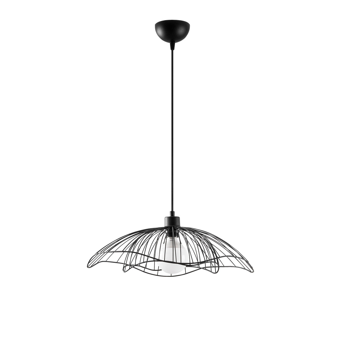 Farac Pendellampe - Schwarz in Schwarz präsentiert im Onlineshop von KAQTU Design AG. Pendelleuchte ist von Opviq