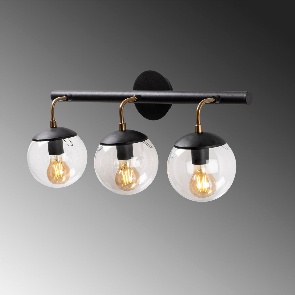 Gondol Wandleuchte - Schwarz in Schwarz präsentiert im Onlineshop von KAQTU Design AG. Wandleuchte ist von Opviq