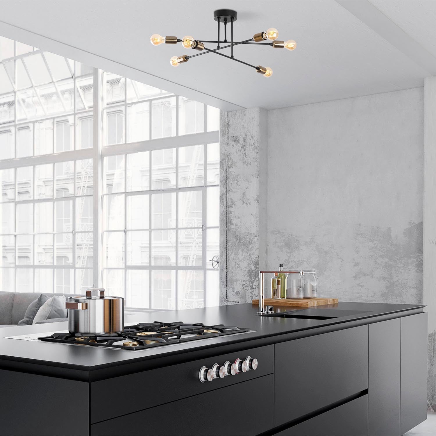 Entdecken Sie die elegante Fleur Pendelleuchte in Schwarz von Opviq. Perfekt für stilvolle Akzente in jedem Raum.