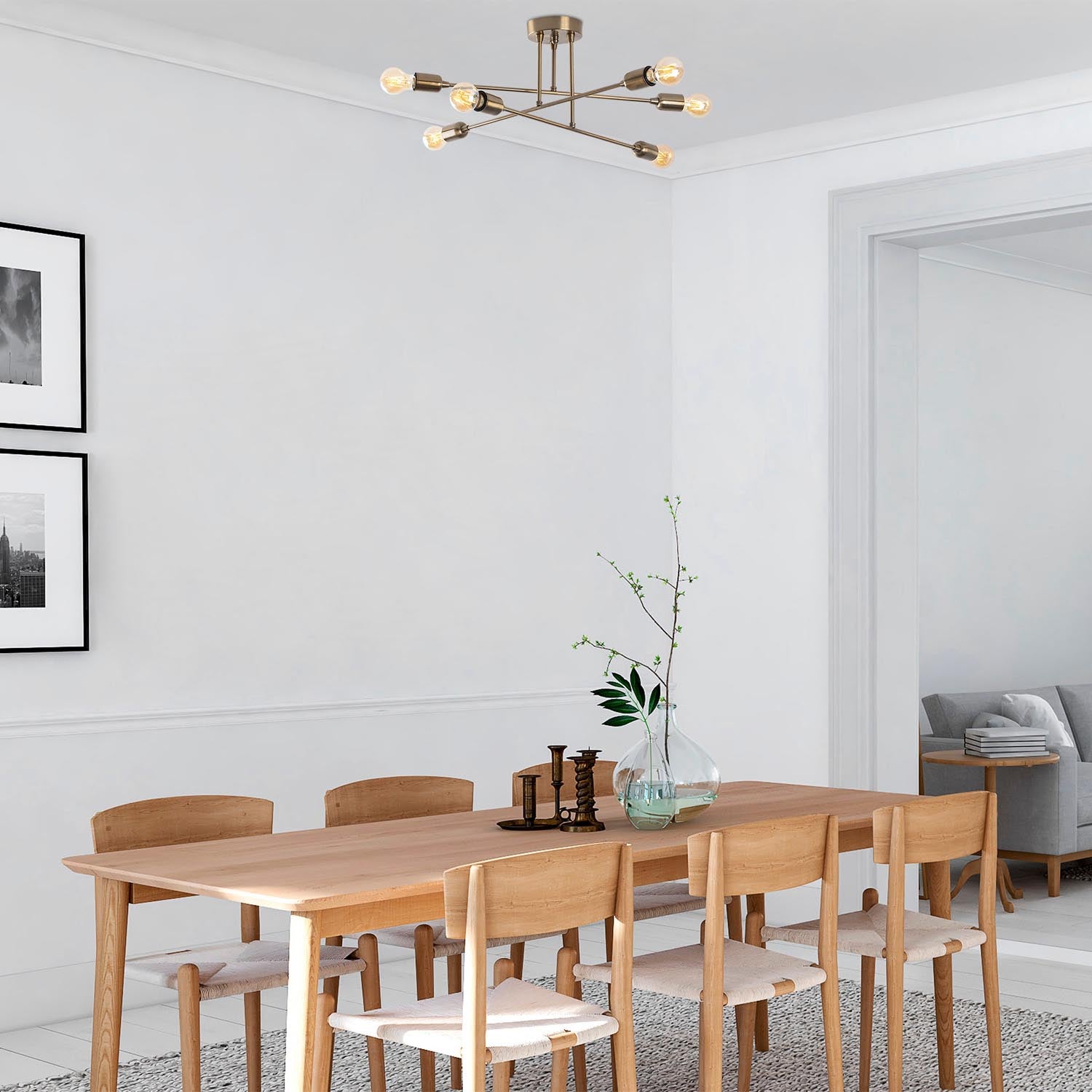 Entdecken Sie die Fleur Pendelleuchte von Opviq – ein eleganter Vintage-Kronleuchter, der jedem Raum zeitlosen Charme verleiht.