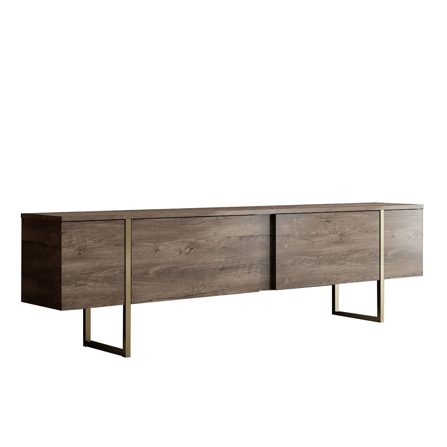 Luxe - Walnut, Gold in Walnuss Gold präsentiert im Onlineshop von KAQTU Design AG. Sideboard ist von Hanah Home