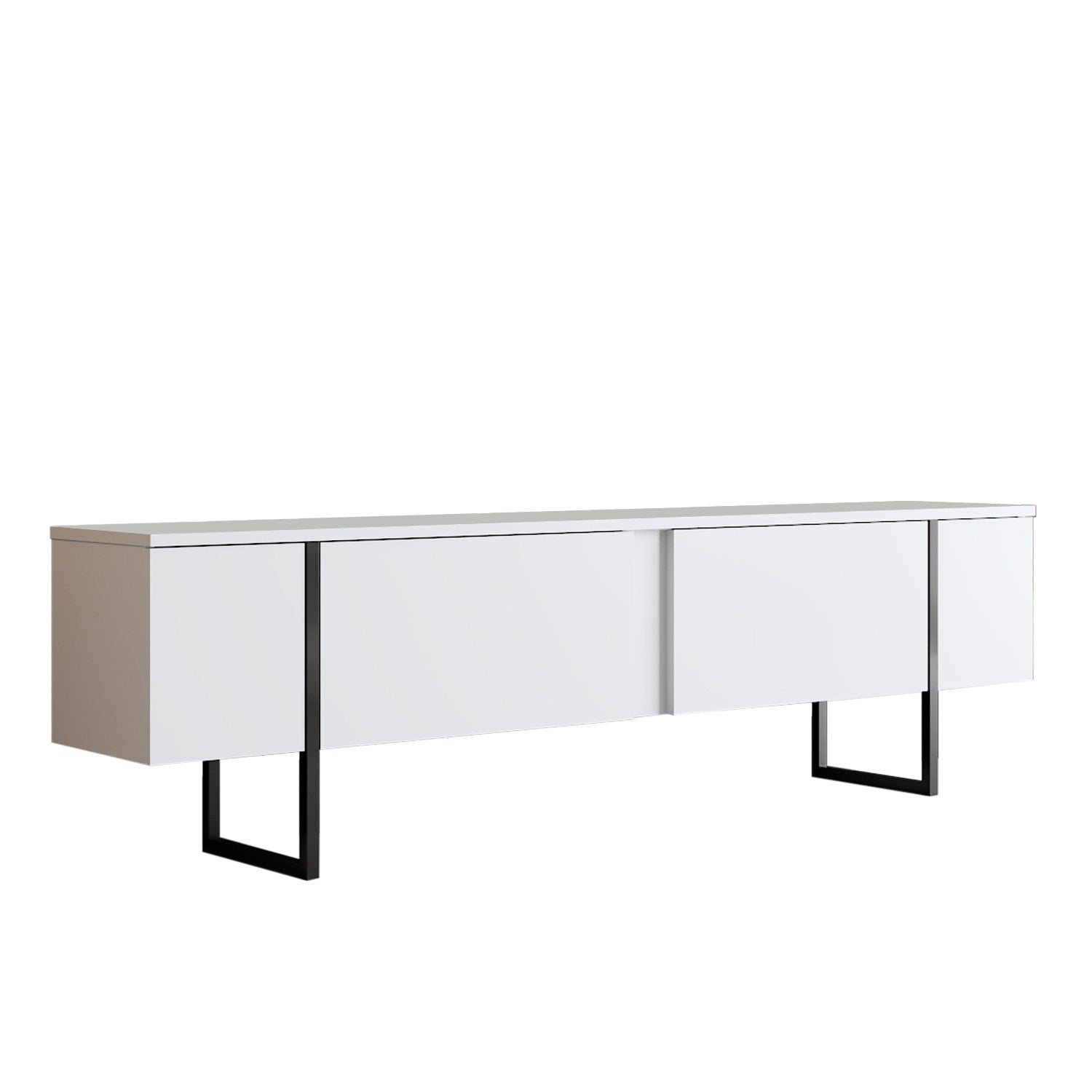Luxe - White, Black in Weiss Schwarz präsentiert im Onlineshop von KAQTU Design AG. Sideboard ist von Hanah Home