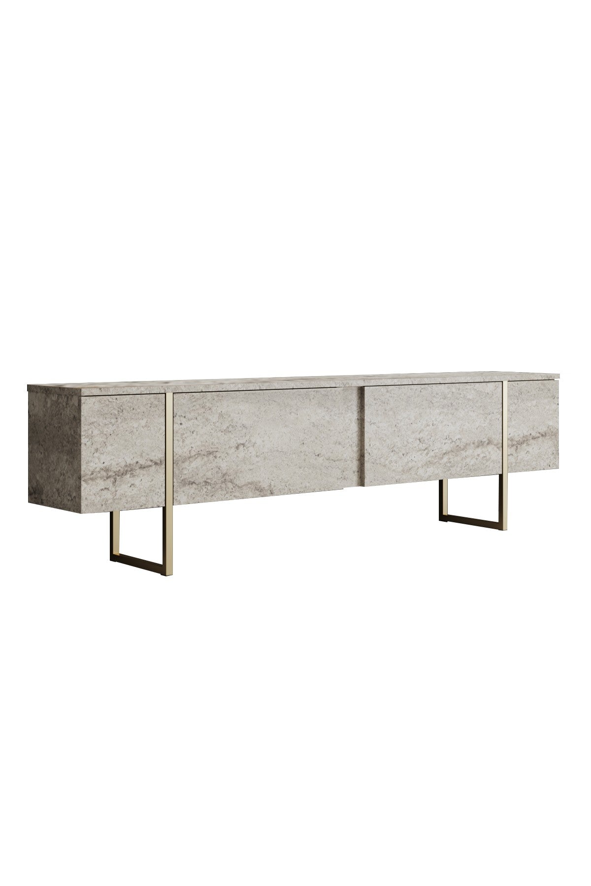 Luxe - Travertine, Gold in Travertin Gold präsentiert im Onlineshop von KAQTU Design AG. Sideboard ist von Hanah Home