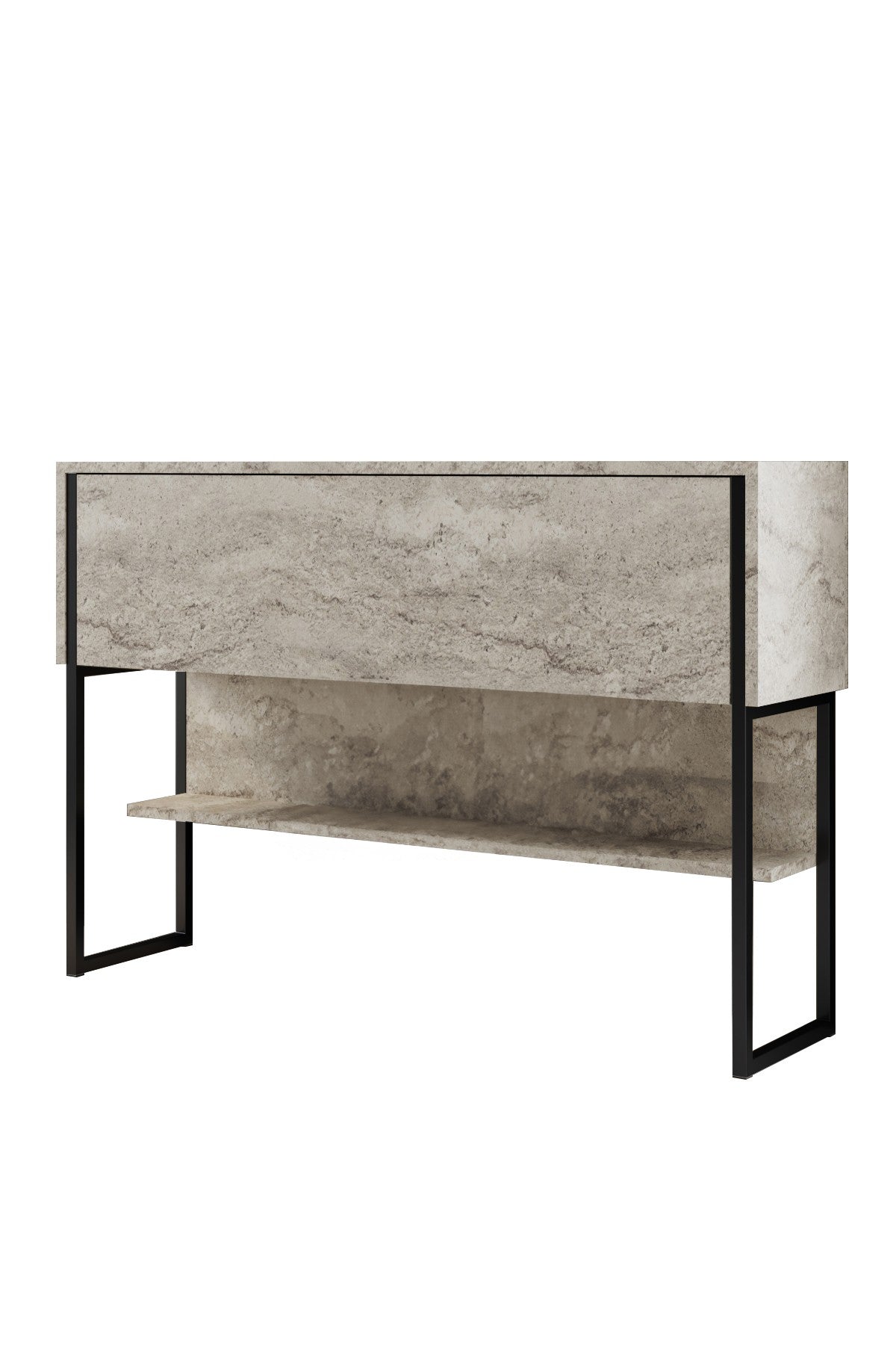 Luxe - Travertine, Black in Travertin Schwarz präsentiert im Onlineshop von KAQTU Design AG. Kommode ist von Hanah Home