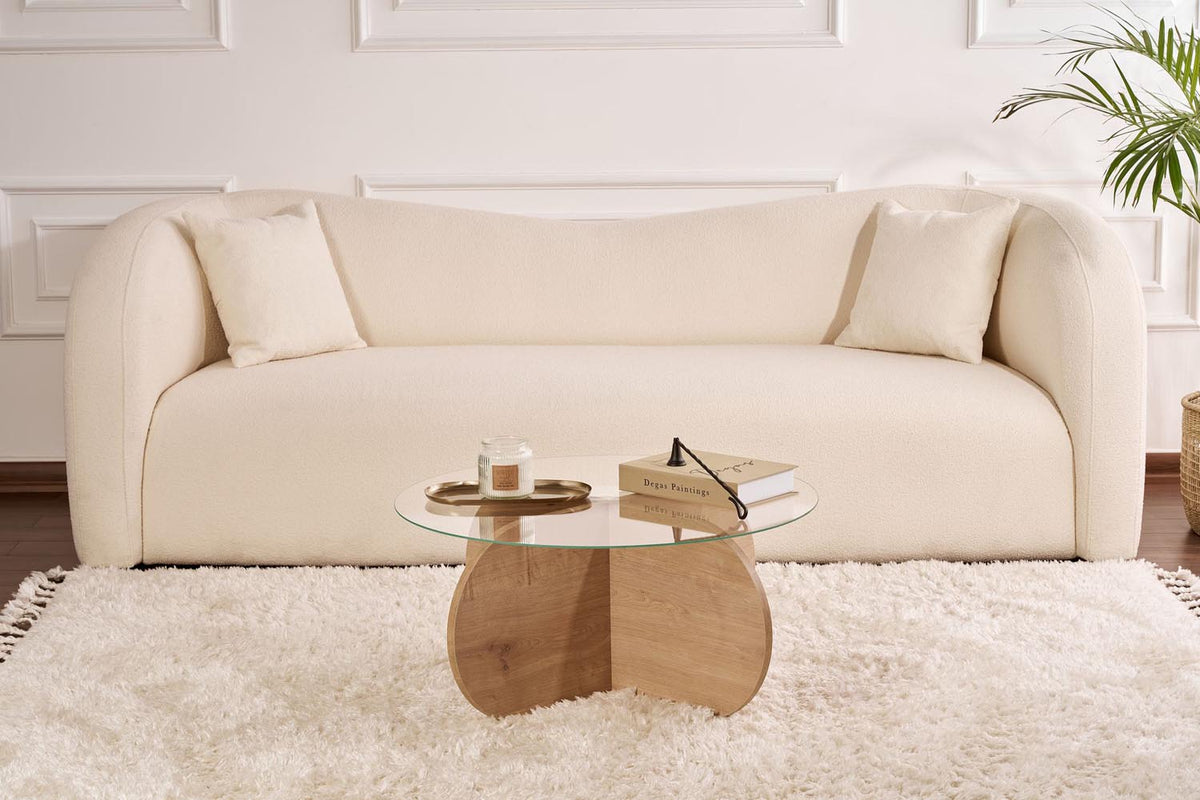 Aeris Sofatisch - Saphir- Eiche Transparent in Saphir- Eiche Transparent präsentiert im Onlineshop von KAQTU Design AG. Couchtisch ist von Nordure