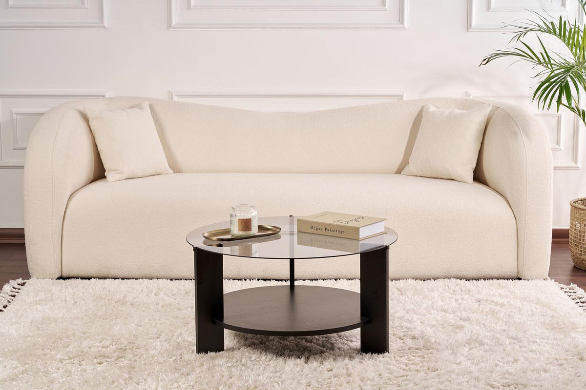 Clara Sofatisch - Holz Schwarz Rauch in Holz Schwarz Rauch präsentiert im Onlineshop von KAQTU Design AG. Couchtisch ist von Nordure