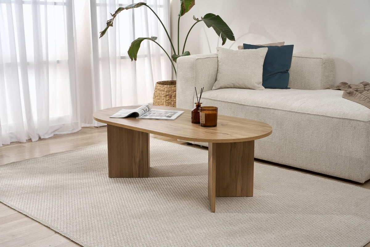 Sable Sofatisch - Eiche in Eiche präsentiert im Onlineshop von KAQTU Design AG. Couchtisch ist von Nordure