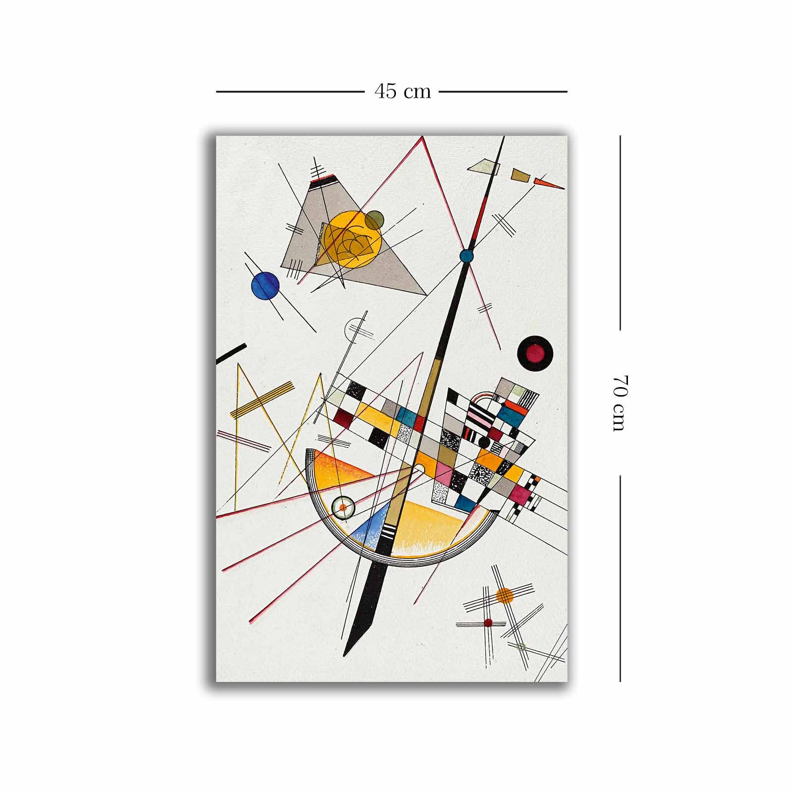Entdecken Sie die lebendige Welt von Kandinsky mit diesem beeindruckenden Leinwandgemälde. Ein Kunstwerk, das jeden Raum erhellt und inspiriert.