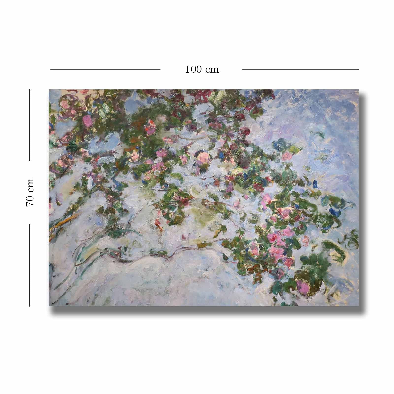 Entdecken Sie die lebendige Schönheit von Monets "La Plus Belle Rose du Monde" und verwandeln Sie Ihr Zuhause in eine elegante Oase der Kunst.