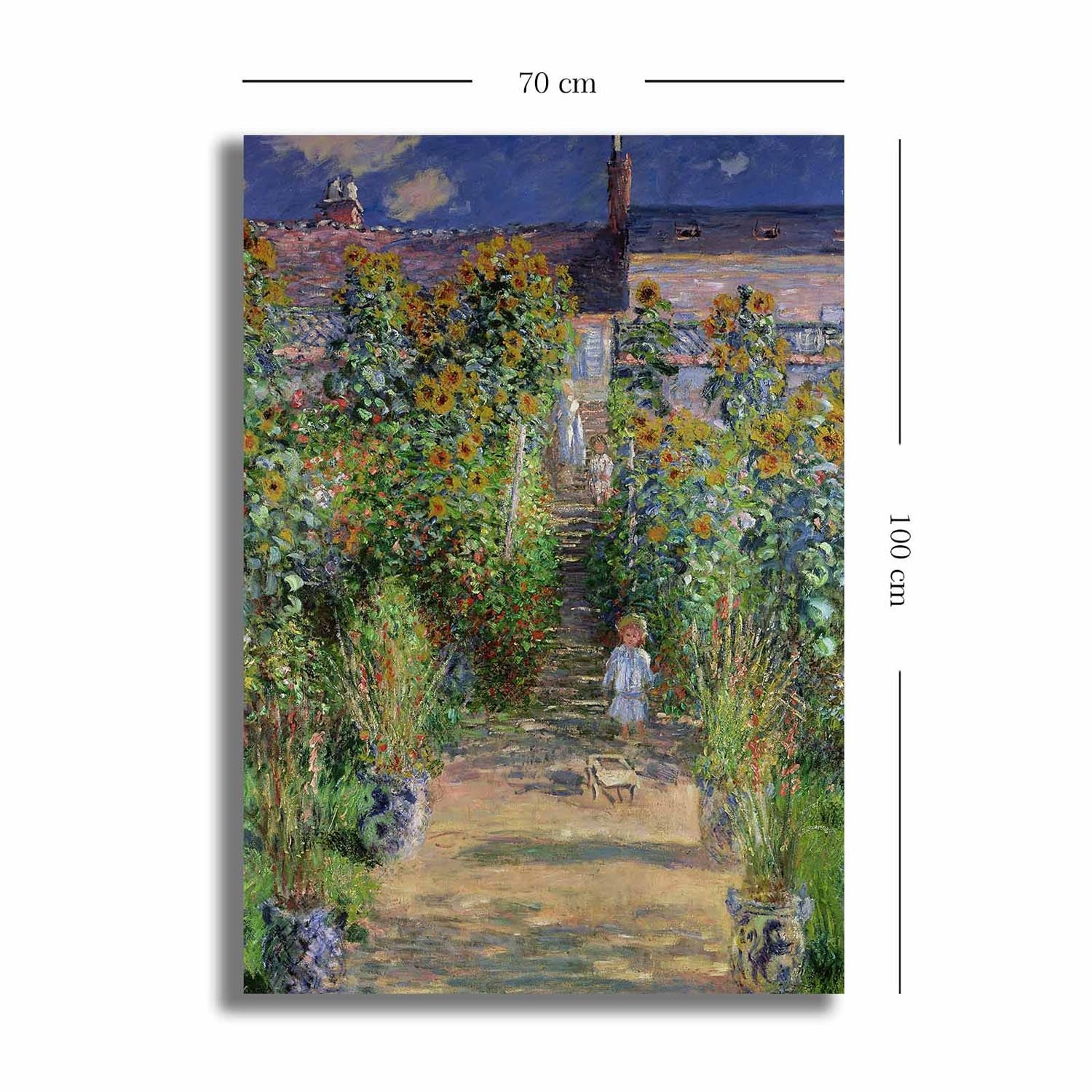 Entdecken Sie die zeitlose Schönheit von Monets Kunst mit diesem beeindruckenden Leinwandgemälde von Wallity. Ein eleganter Blickfang für Ihr Zuhause!