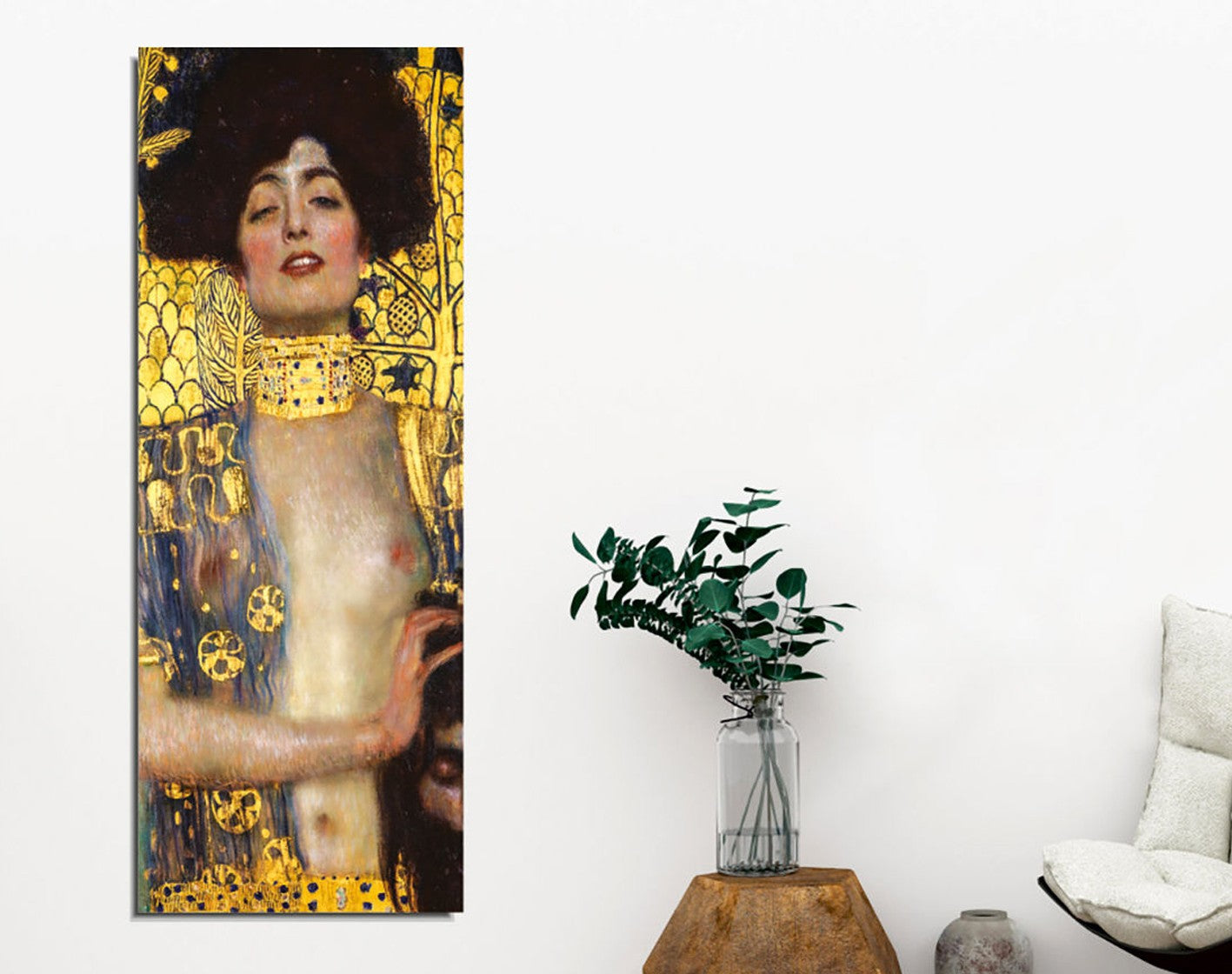 Entdecken Sie das beeindruckende, mehrfarbige Leinwandgemälde von Gustav Klimt. Perfekt gerahmt, verwandelt es jeden Raum in ein Kunstwerk.