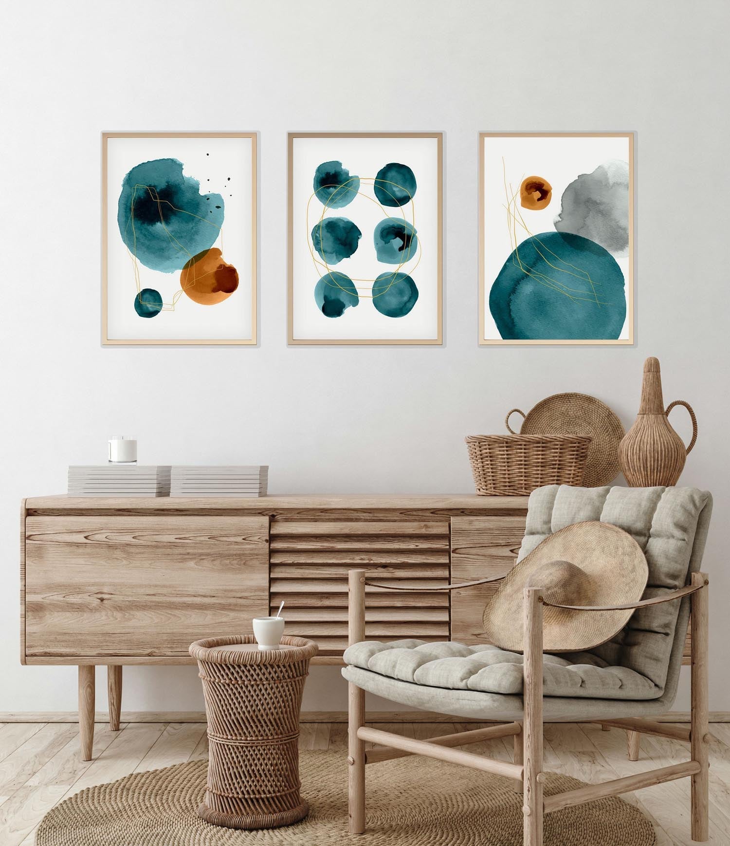 Huhu117 - 70 x 50 in Mehrfarbig präsentiert im Onlineshop von KAQTU Design AG. Bild ist von Wallity