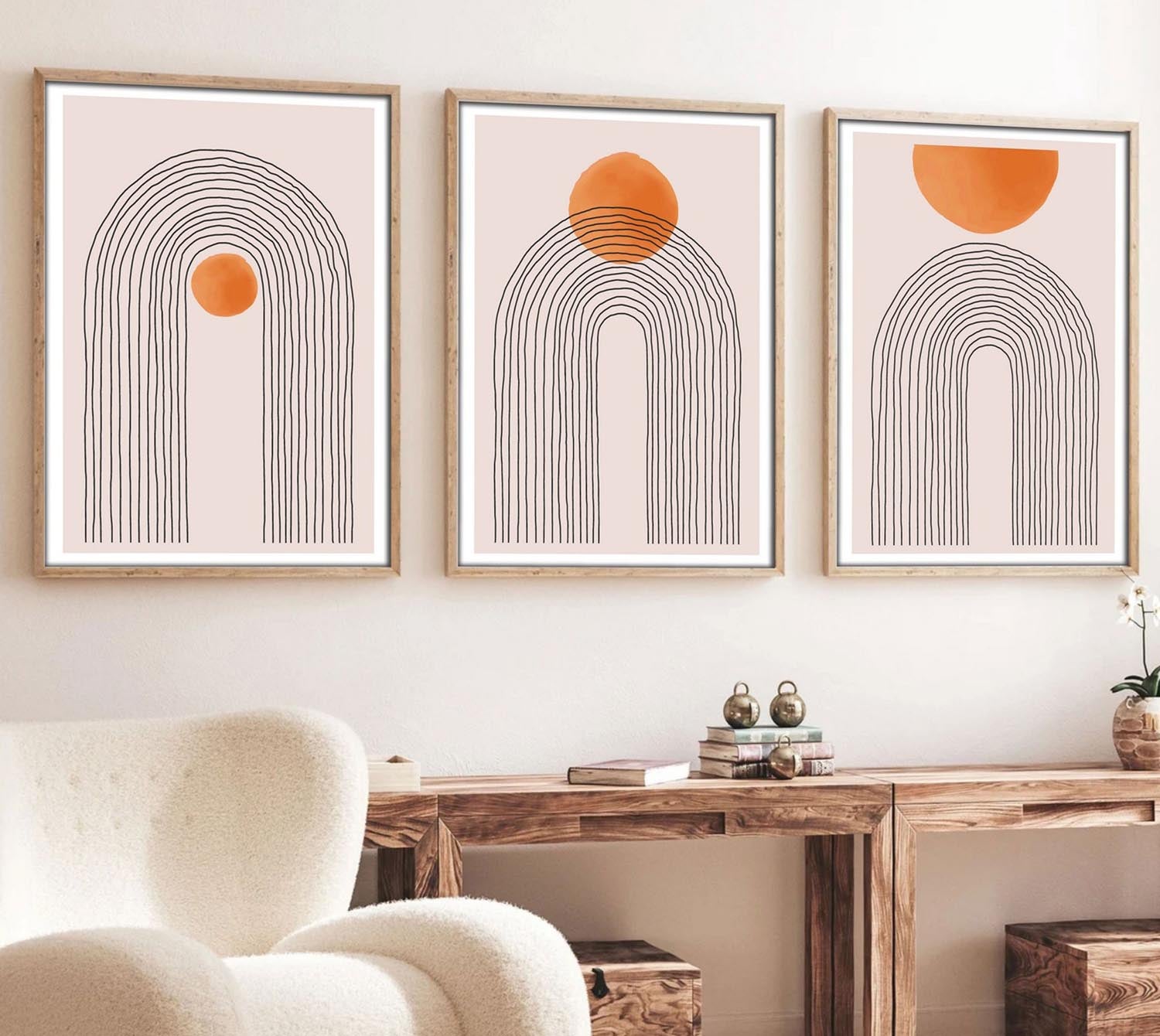 Entdecken Sie das fesselnde Huhu133 Bild von Wallity – ein mehrfarbiges, dekoratives MDF-Gemälde (3 Teile) für stilvolle Akzente in Ihrem Zuhause.