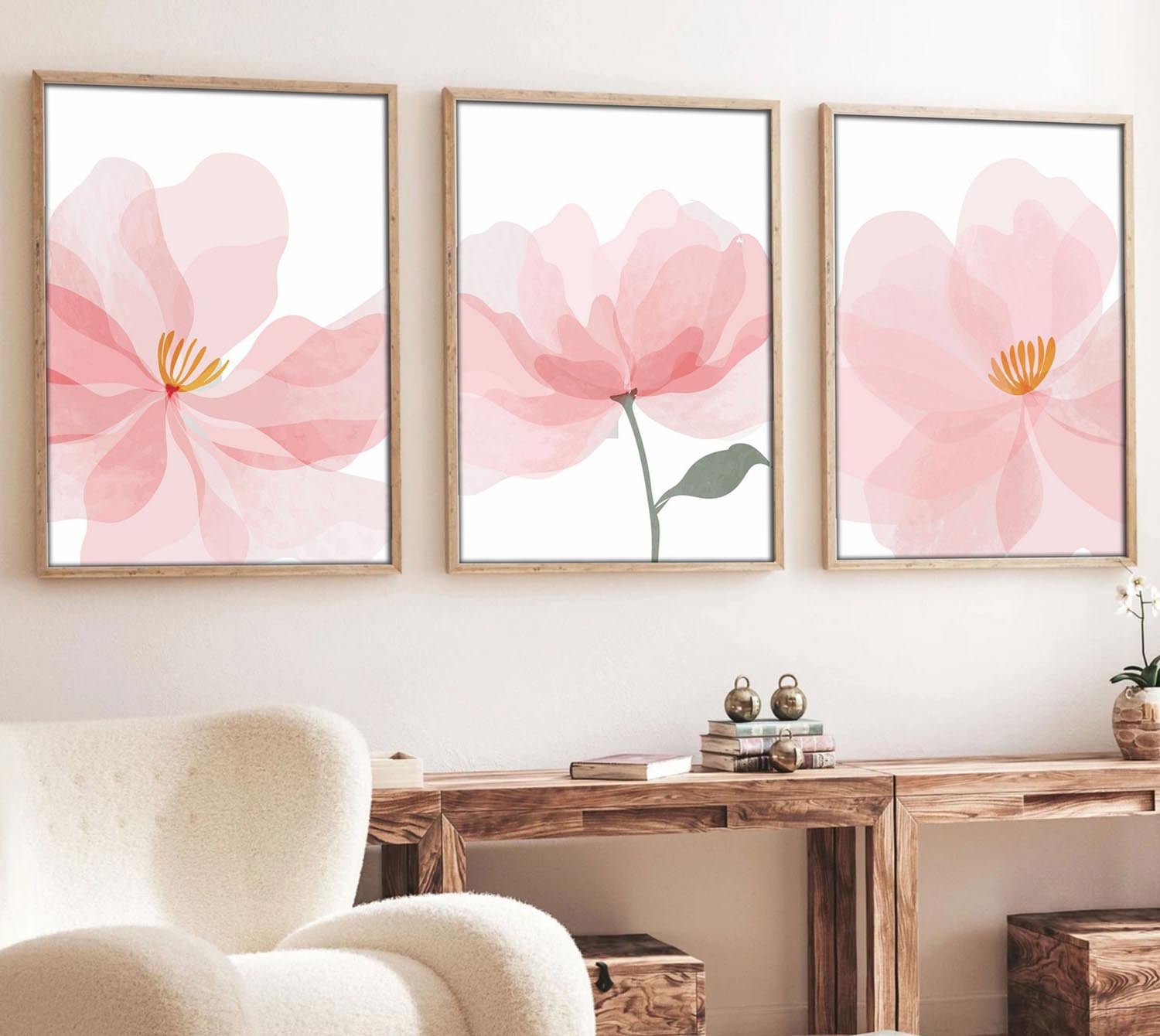 Entdecken Sie das fesselnde Huhu192 Bild von Wallity in lebendigen Farben. Verleihen Sie Ihrem Raum mit diesem 3-teiligen MDF-Gemälde einen eleganten Akzent.