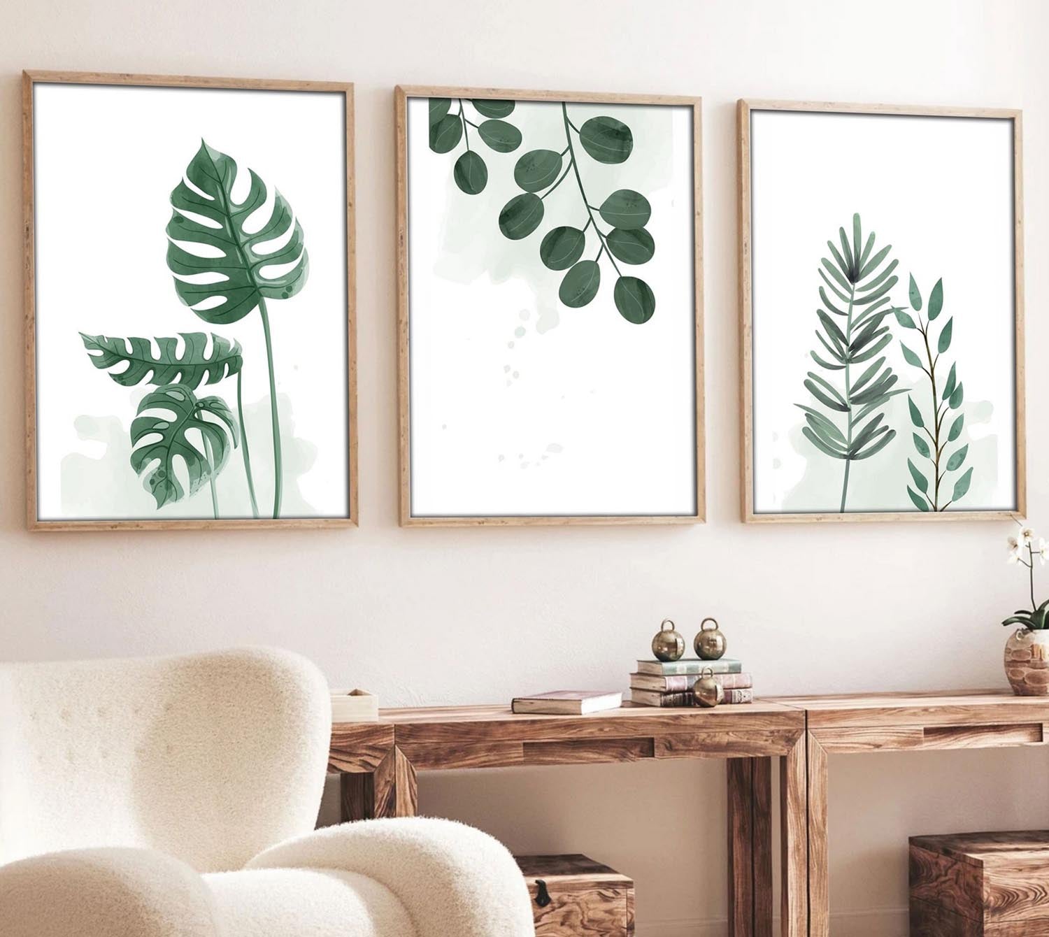 Entdecken Sie das fesselnde Huhu193 Bild von Wallity in lebendigen Farben. Verleihen Sie Ihrem Raum mit diesem 3-teiligen MDF-Gemälde einen eleganten Akzent.