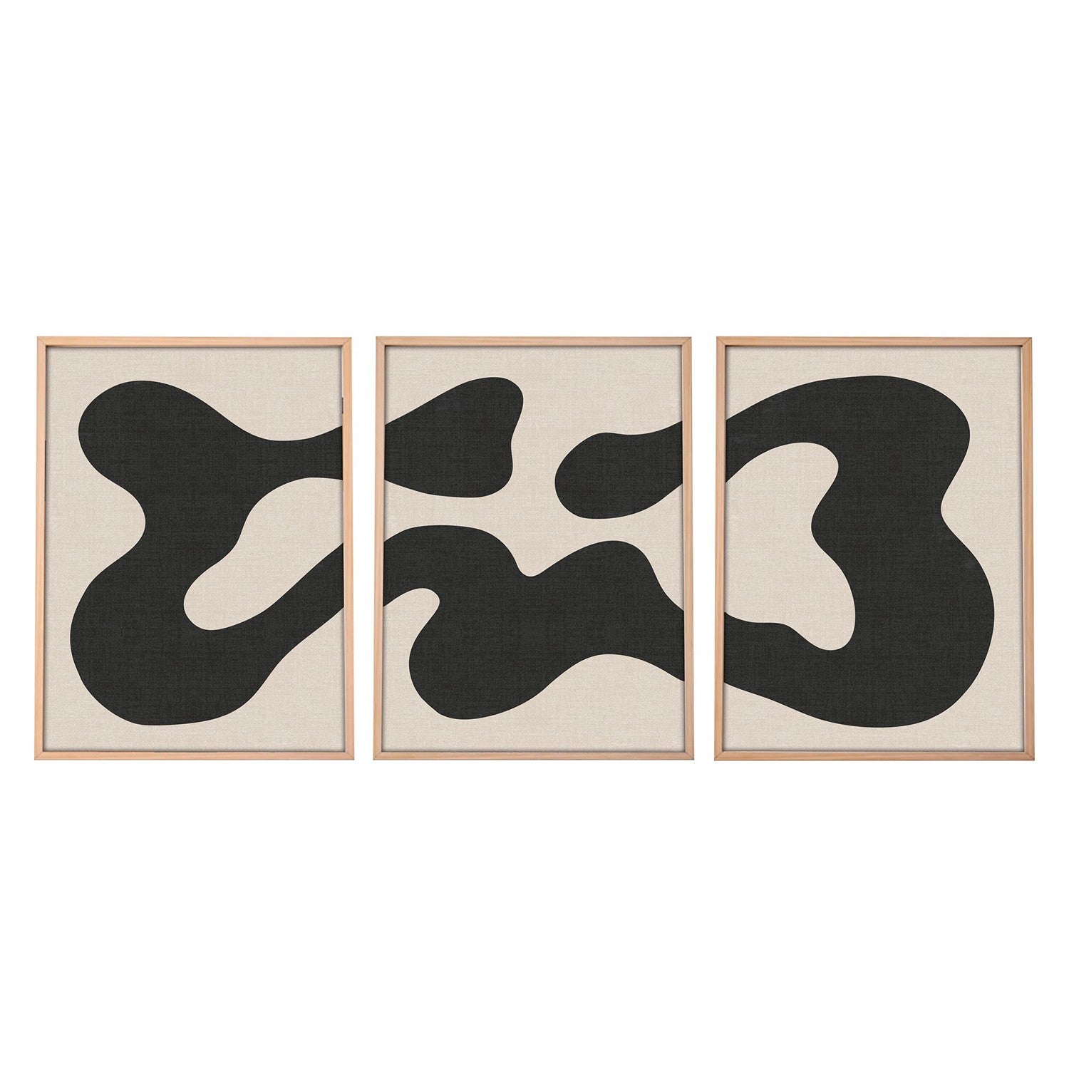 Verleihen Sie Ihrem Raum mit dem Huhu199 Bild von Wallity einen Hauch von Eleganz! Dieses mehrfarbige MDF-Gemälde (3 Stück) begeistert durch lebendige Farben und einzigartiges Design.