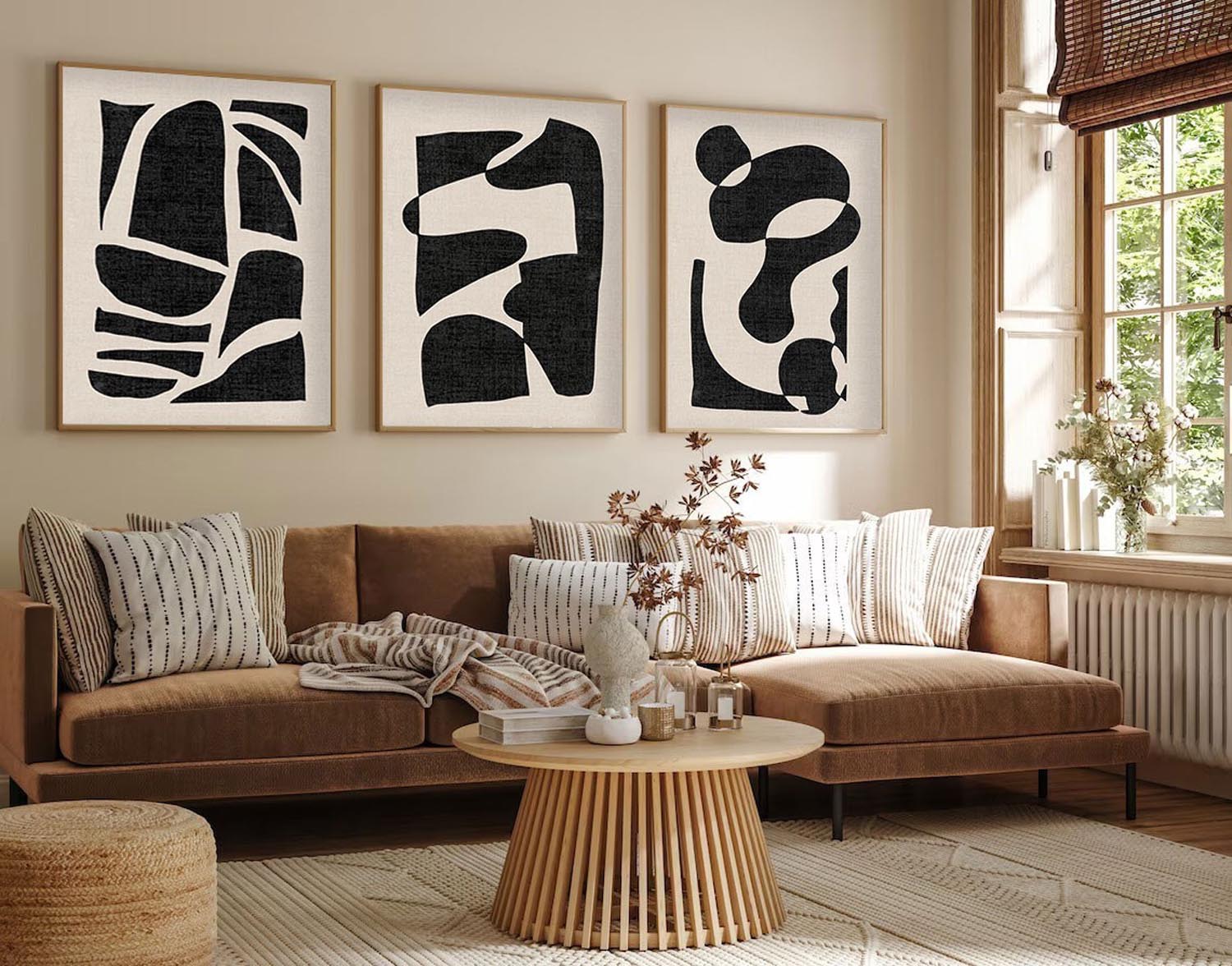 Verleihen Sie Ihrem Zuhause mit dem Huhu201 Bild von Wallity einen Hauch von Farbe und Stil. Dieses mehrfarbige Kunstwerk verwandelt jeden Raum in eine Oase der Eleganz.