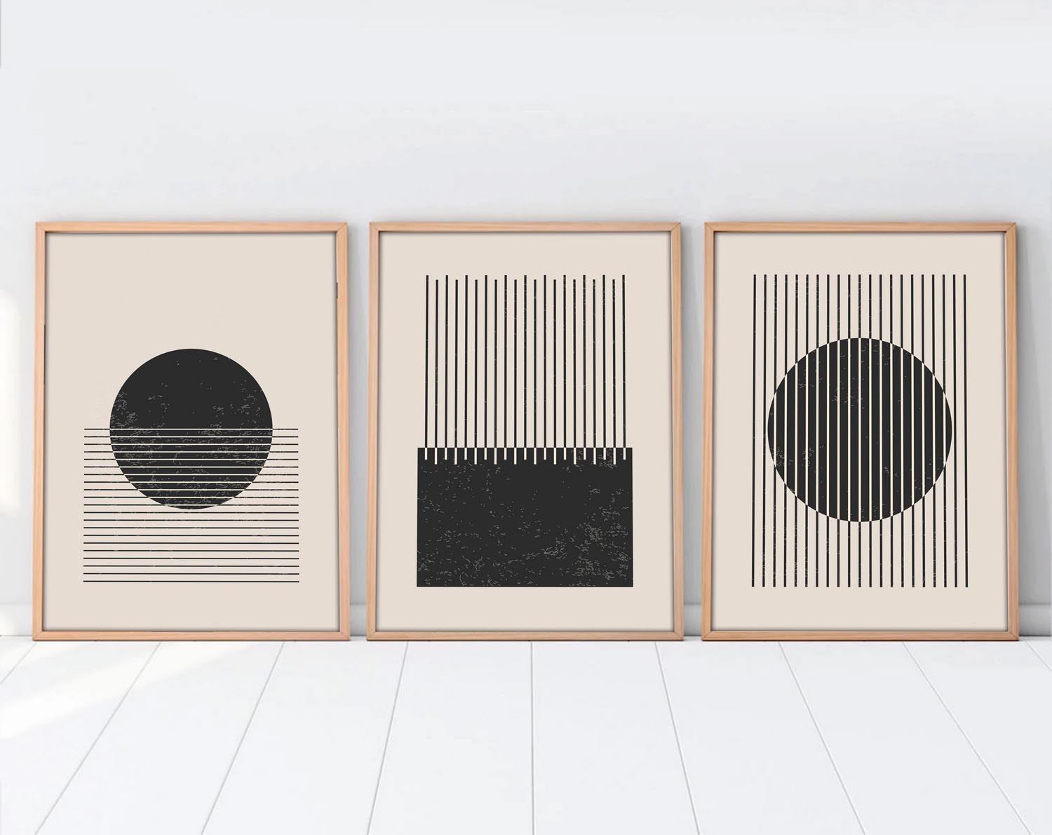 Verleihen Sie Ihrem Raum mit dem Huhu212 Bild von Wallity einen Hauch von Eleganz! Dieses mehrfarbige MDF-Gemälde (3 Stück) begeistert durch lebendige Farben und einzigartiges Design.