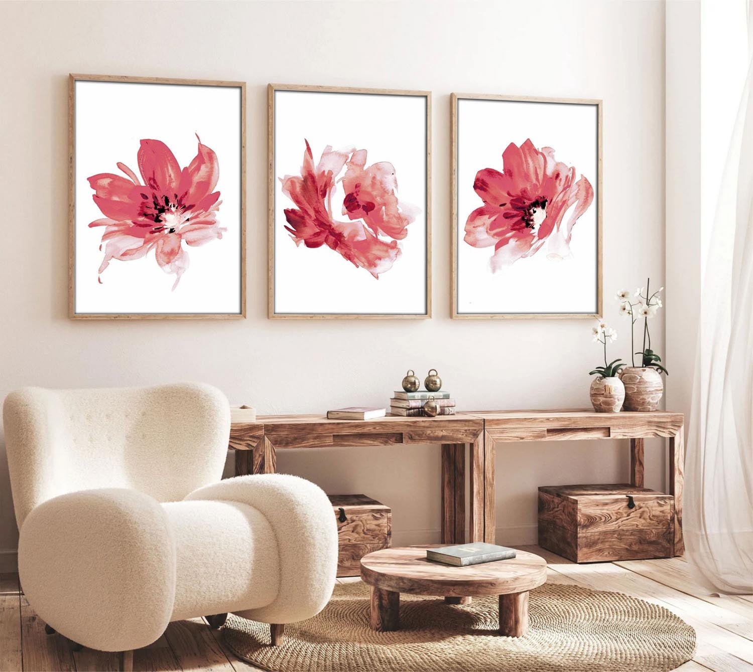 Verleihen Sie Ihrem Raum mit dem Huhu216 Bild von Wallity (50 x 70 cm) einen eleganten Akzent – ein mehrfarbiges Kunstwerk, das begeistert!