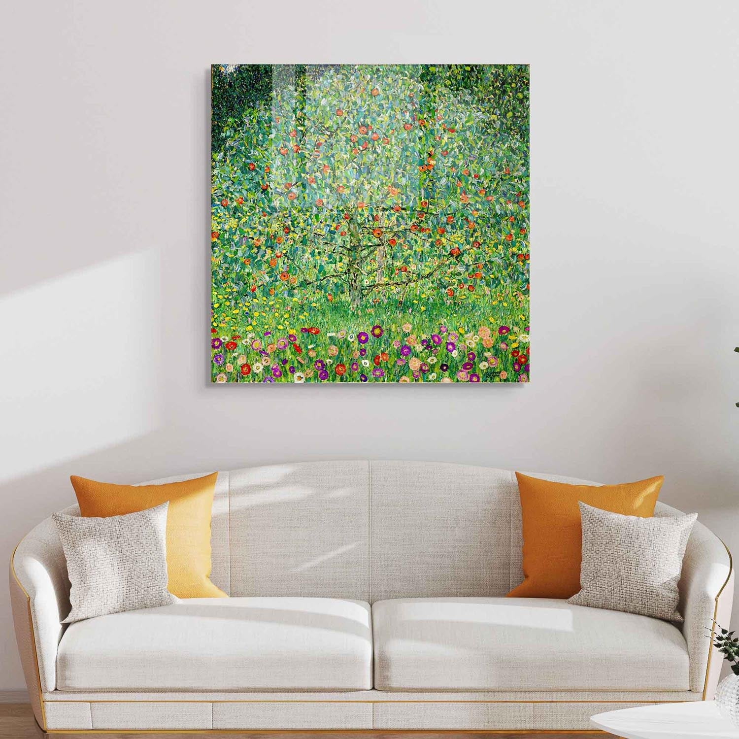 Entdecken Sie das fesselnde 60 x 60 cm große Wandbild von Wallity. Hergestellt aus 100% gehärtetem Glas, vereint es lebendige Farben und exquisite Handwerkskunst.