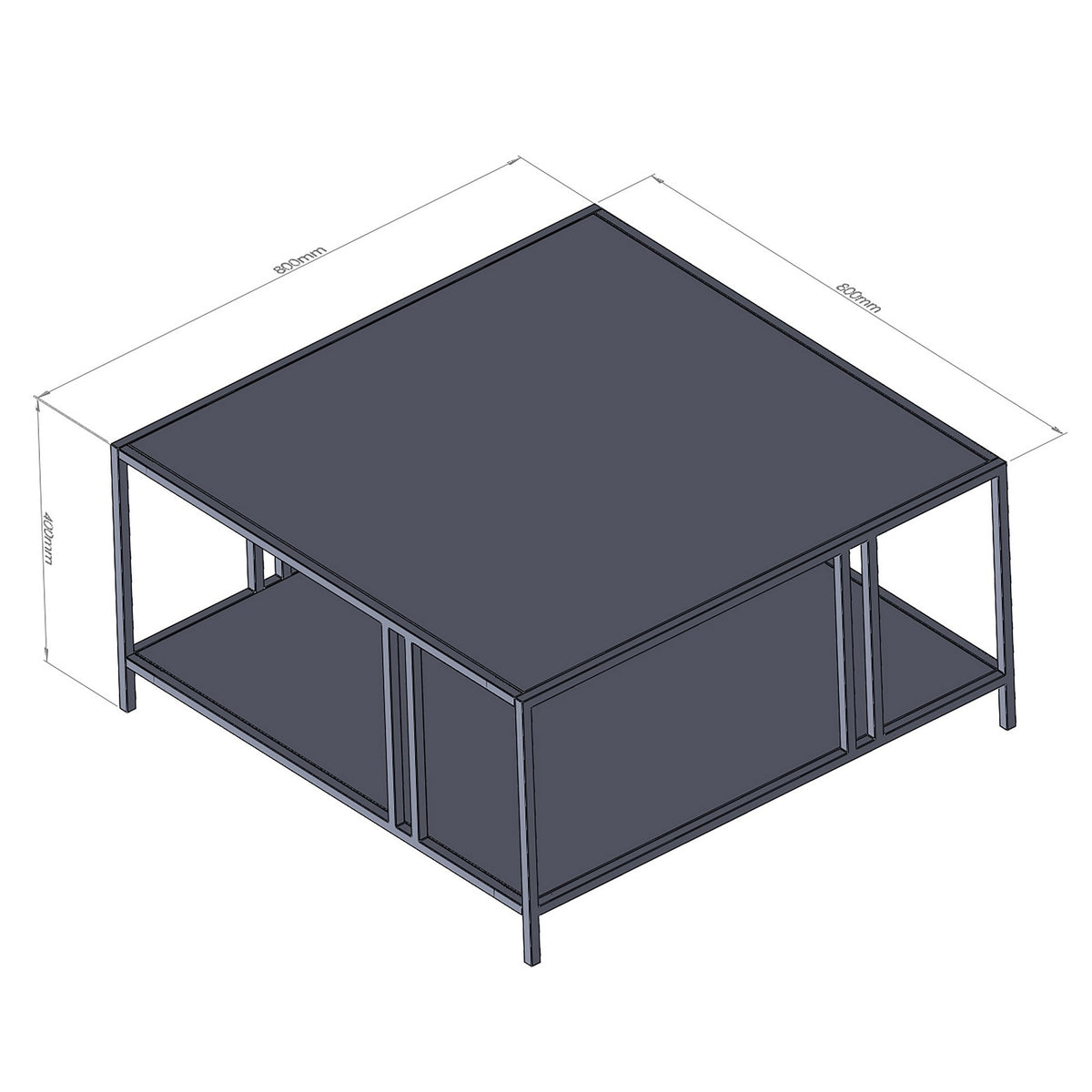 Uranüs Sofatisch - Schwarz in Schwarz präsentiert im Onlineshop von KAQTU Design AG. Couchtisch ist von Hanah Home
