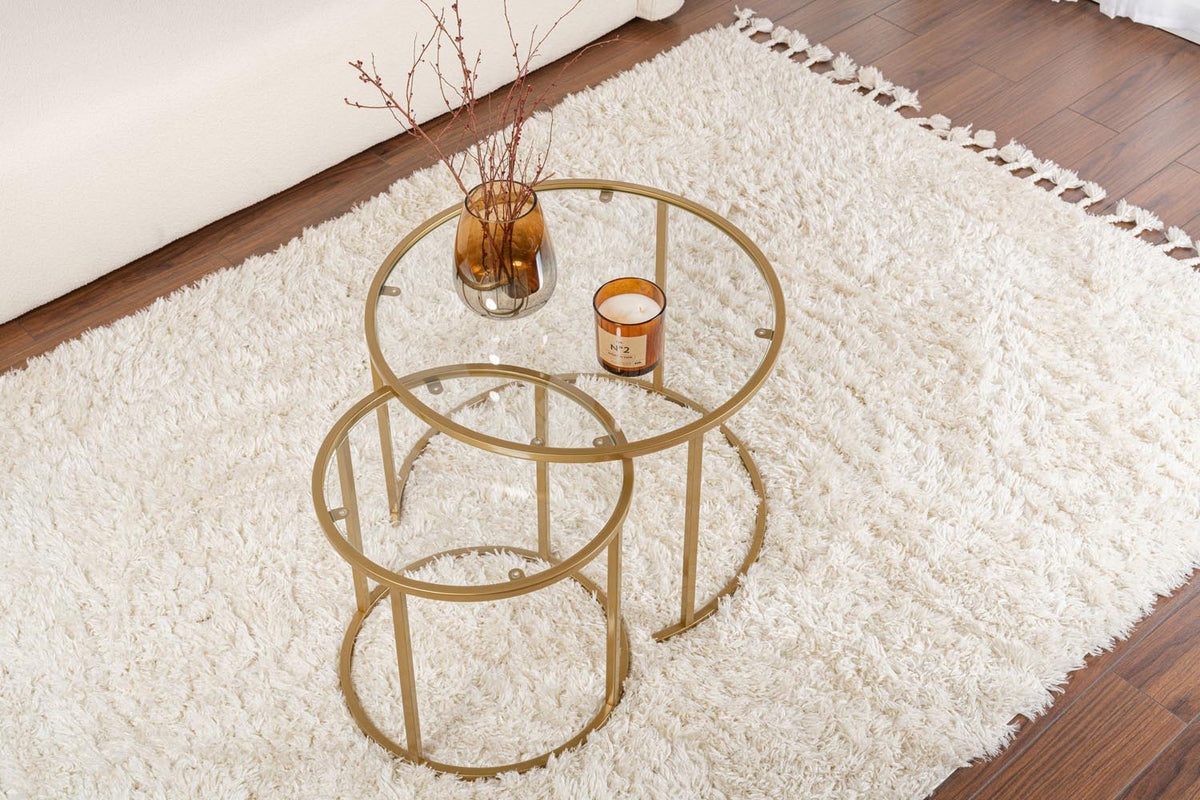 Gold Sofatisch - Gold in Gold präsentiert im Onlineshop von KAQTU Design AG. Couchtisch ist von Hanah Home