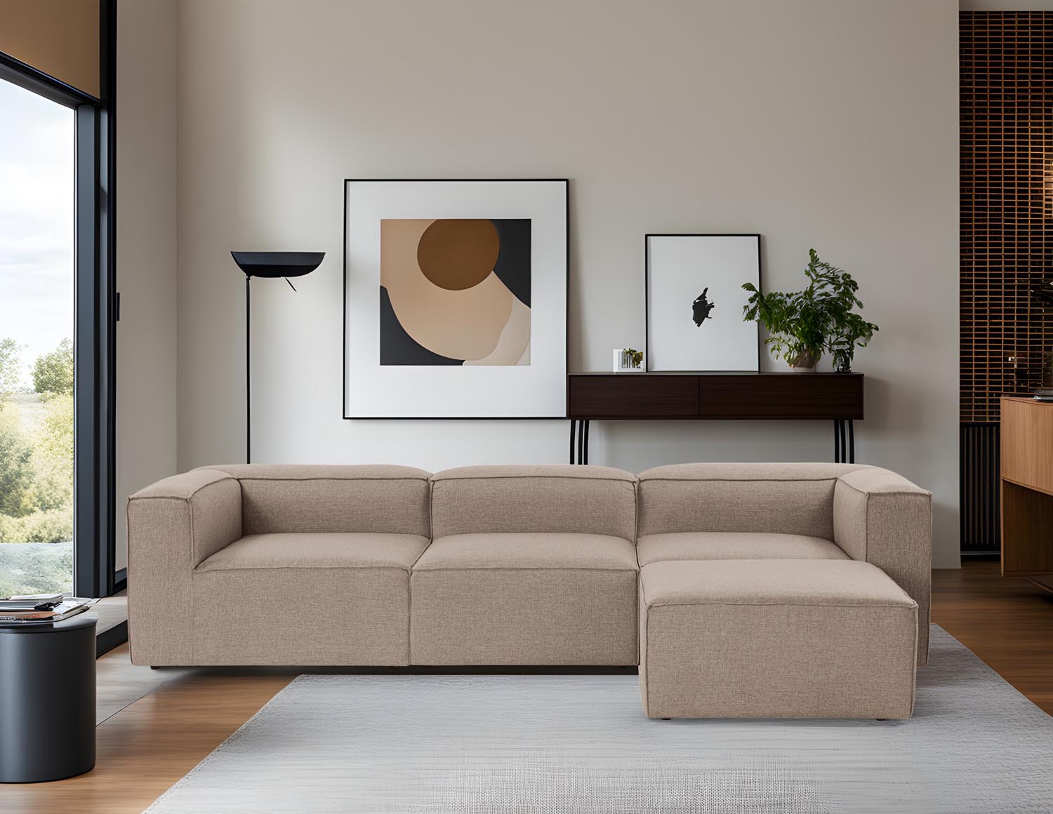 Entdecken Sie das Fora Ecksofa in Braun von Atelier Del Sofa – stilvoll, komfortabel und perfekt für Ihr modernes Zuhause.