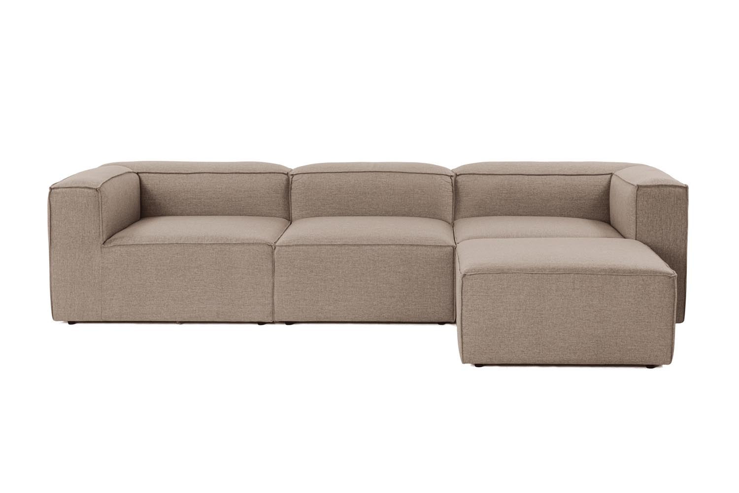 Entdecken Sie das Fora Ecksofa in elegantem Braun von Atelier Del Sofa – eine harmonische Verbindung aus modernem Stil und unvergleichlichem Komfort.