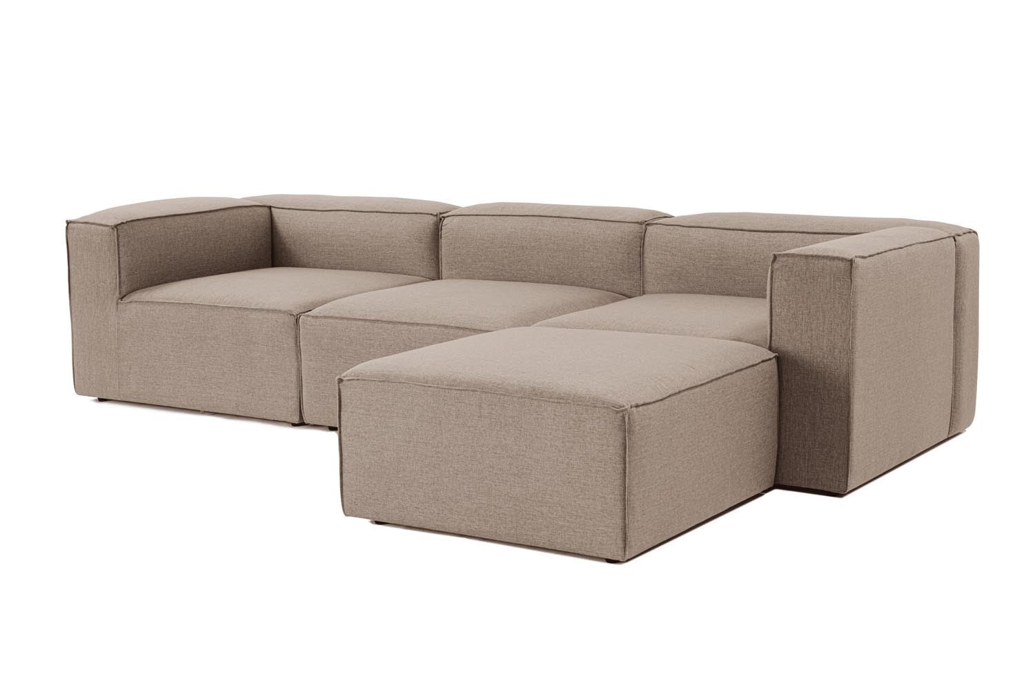 Erleben Sie das Fora Ecksofa in elegantem Braun von Atelier Del Sofa – ein stilvolles Möbelstück, das Komfort und Qualität vereint.