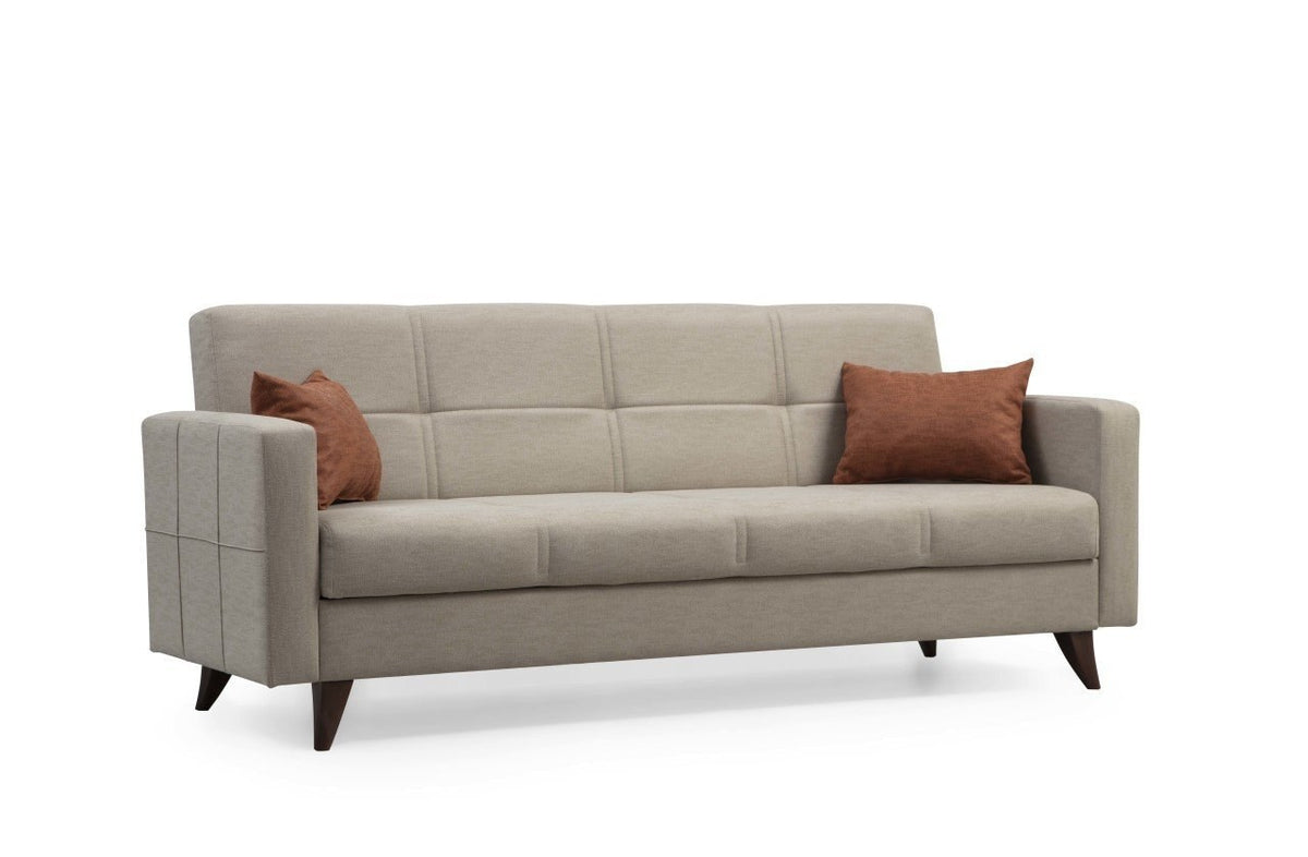 Polya Bettsofa - Beige in Beige präsentiert im Onlineshop von KAQTU Design AG. Bettsofa ist von Atelier Del Sofa