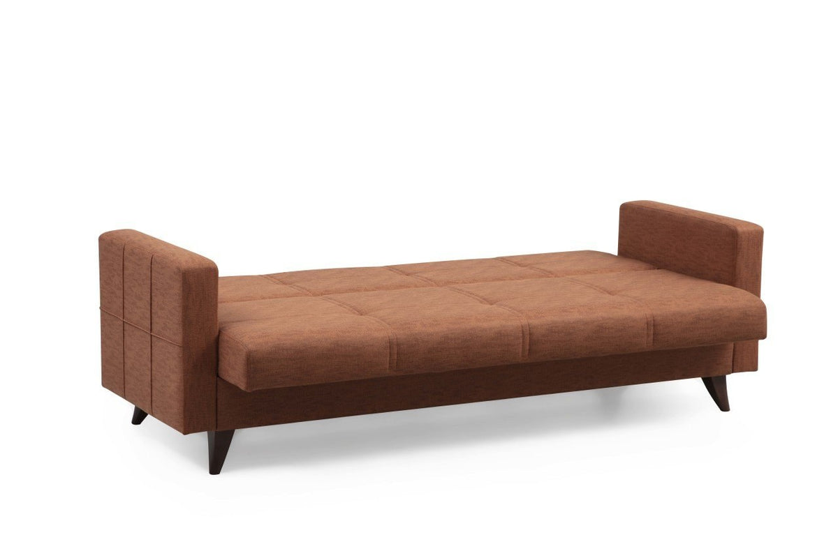 Polya Bettsofa - Fliese Rot in Fliese Rot präsentiert im Onlineshop von KAQTU Design AG. Bettsofa ist von Atelier Del Sofa