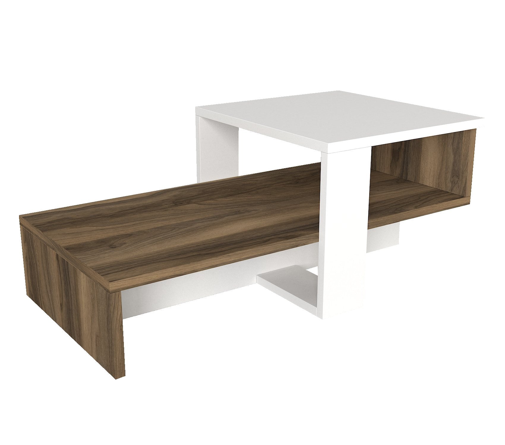 Chain - White, Walnut in Weisser Walnuss präsentiert im Onlineshop von KAQTU Design AG. Beistelltisch ist von Hanah Home