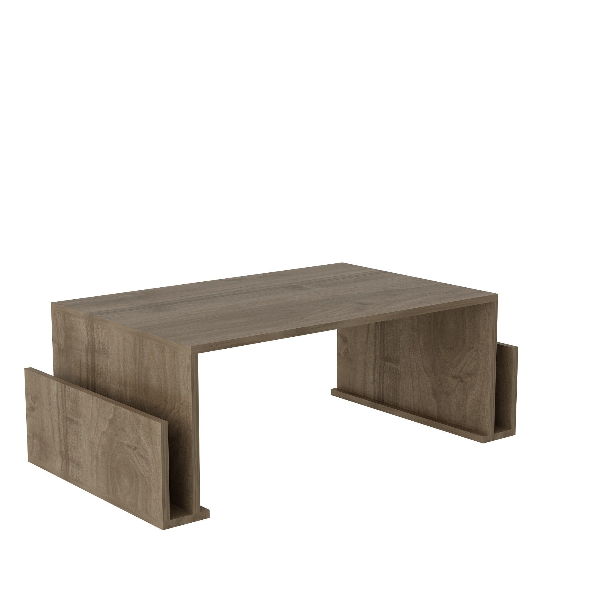 Magazin - Walnut in Walnuss präsentiert im Onlineshop von KAQTU Design AG. Beistelltisch ist von Hanah Home