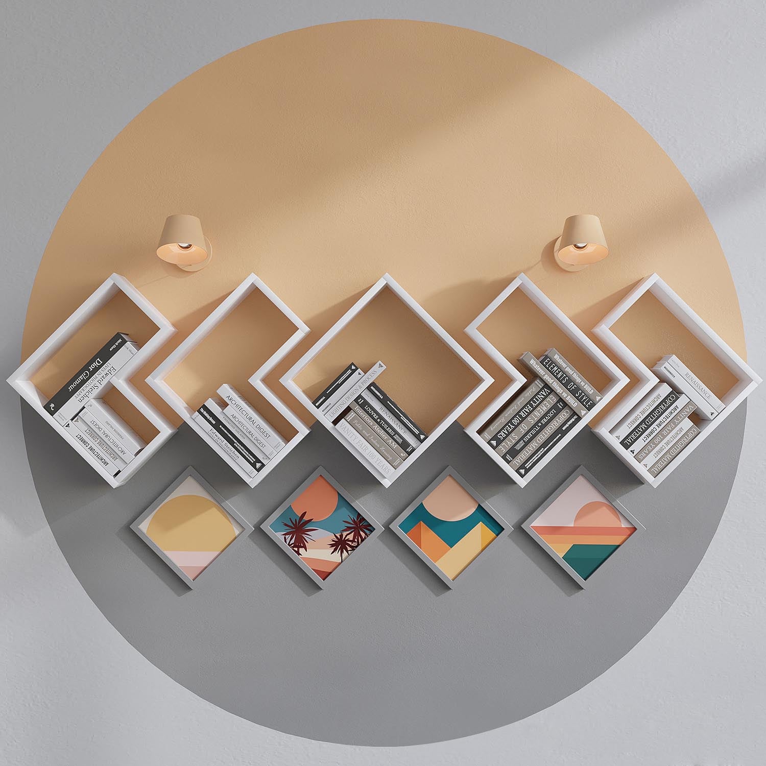 Entdecken Sie das Elitra Wandregal in Weiß von Hanah Home – die ideale Lösung für stilvolle Aufbewahrung und modernes Ambiente in jedem Raum.