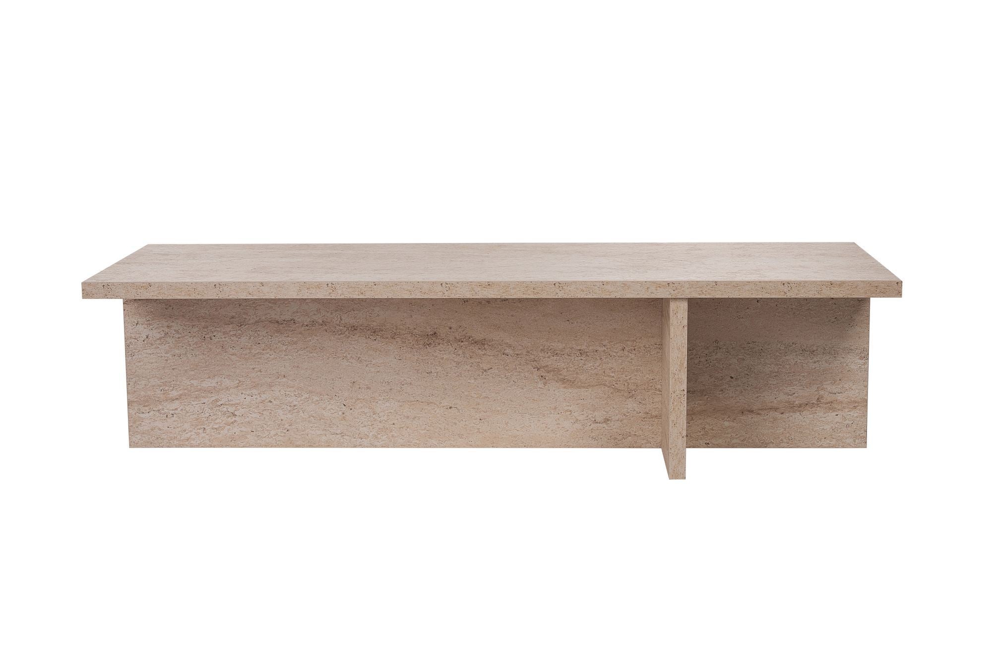 Harbor - Travertine in Travertin präsentiert im Onlineshop von KAQTU Design AG. Beistelltisch ist von Nordure