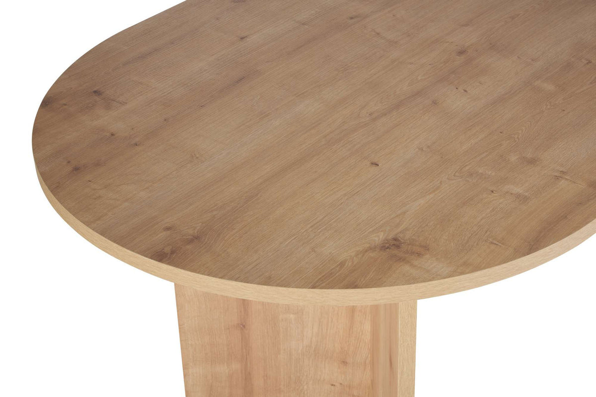 Esstisch Sabella in Saphir-Eiche, melaminbeschichtete Spanplatte, rechteckige Tischplatte, Masse 200 x 90 x 75 cm, Hersteller Nordure.