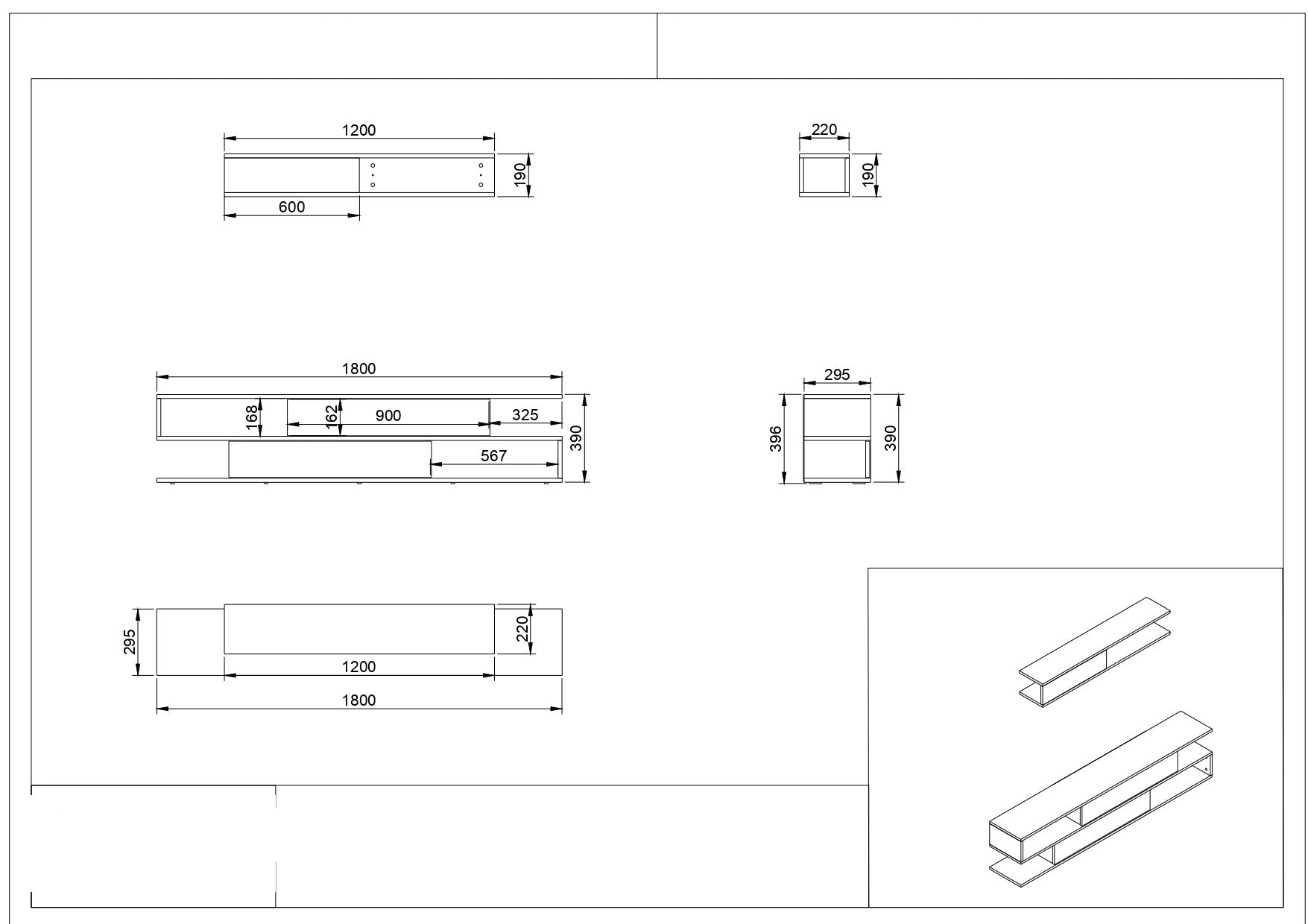 Verleihen Sie Ihrem Wohnraum mit dem Manyetik TV-Möbel von Hanah Home einen modernen skandinavischen Touch. Hochwertige Materialien und elegantes Design.
