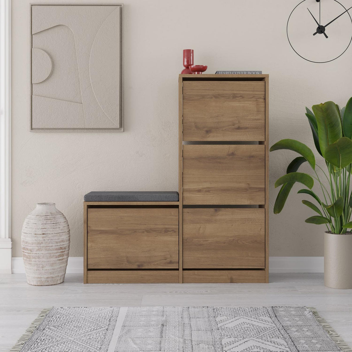 Dude Schuhschrank - Hitit in Hitit präsentiert im Onlineshop von KAQTU Design AG. Schuhbank ist von Hanah Home