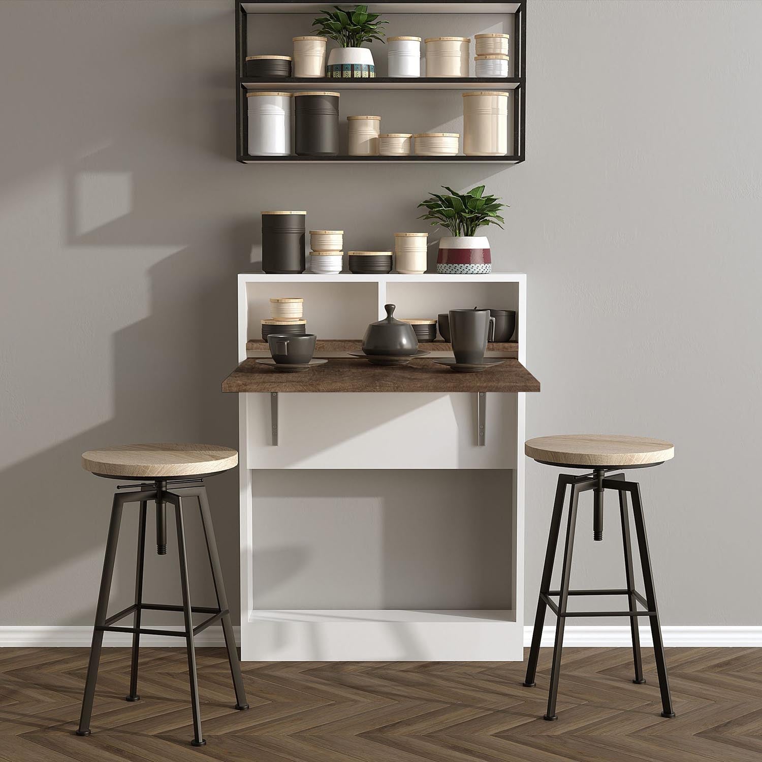 Erleben Sie den Bracked Klapptisch Patara von Hanah Home – die perfekte Lösung für platzsparendes Wohnen. Modern, funktional und ideal für jedes Zimmer!