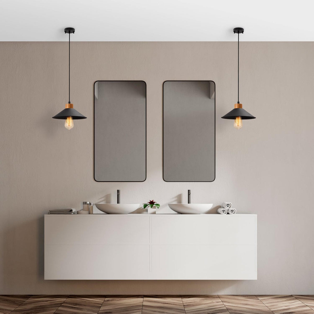 GMN Pendellampe - Schwarz in Schwarz präsentiert im Onlineshop von KAQTU Design AG. Pendelleuchte ist von Opviq