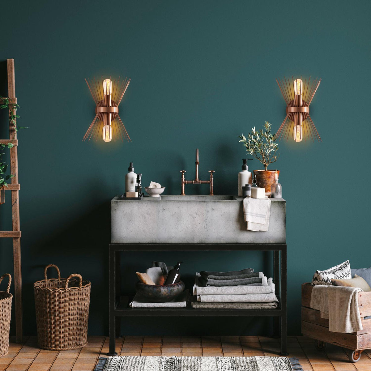 GMN Wandleuchte - Kupfer in Kupfer präsentiert im Onlineshop von KAQTU Design AG. Wandleuchte ist von Opviq
